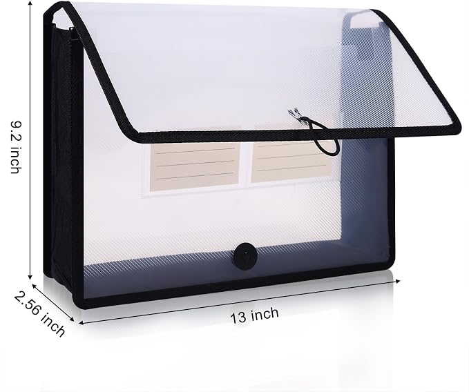 Eco-Friendly Plastic File Folders, Poly Expanding File Wallet, Expandable - Image 2