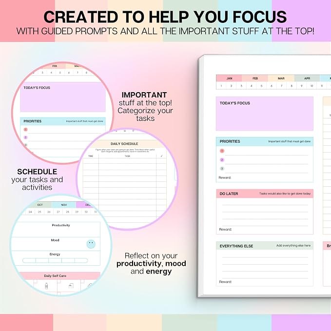 ADHD Daily Planner Notepad for Neurodivergent Adults - Image 5