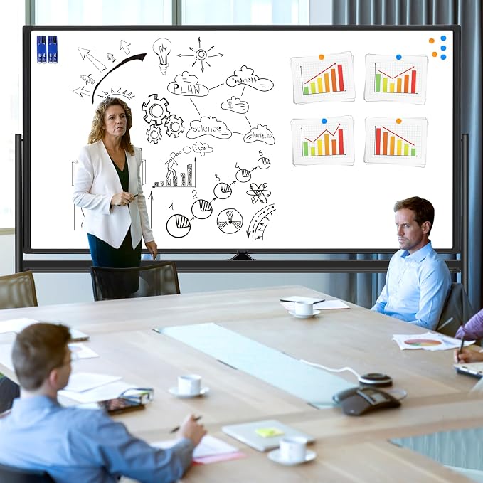 BSTPCOO Large Rolling Dry Erase Board 72 x 40, Double Sided Easel Whiteboard - Image 6