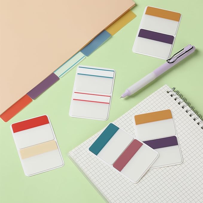 Mr. Pen- Sticky Index Tabs, 500 Pcs, 21 Sets, Colorful Sticky Tabs for Notebooks, Page Markers, Page Tabs for Binders, Page Tabs Sticky Tabs for Books, Notebook Tabs, Book Sticky Tabs for Notebooks-DeskLoop Office
