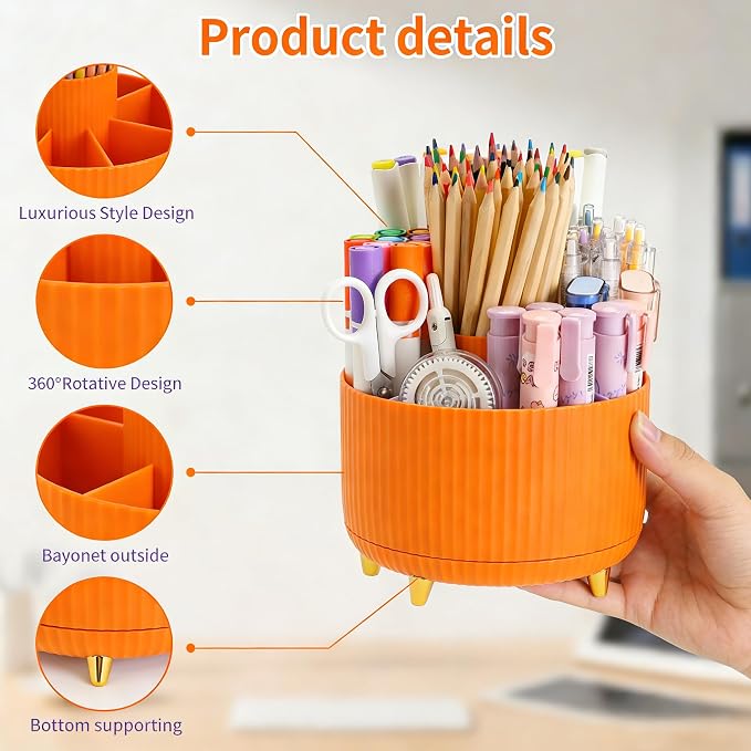 Camelmother 360°Rotating Pen&Pencil Holder - Image 3