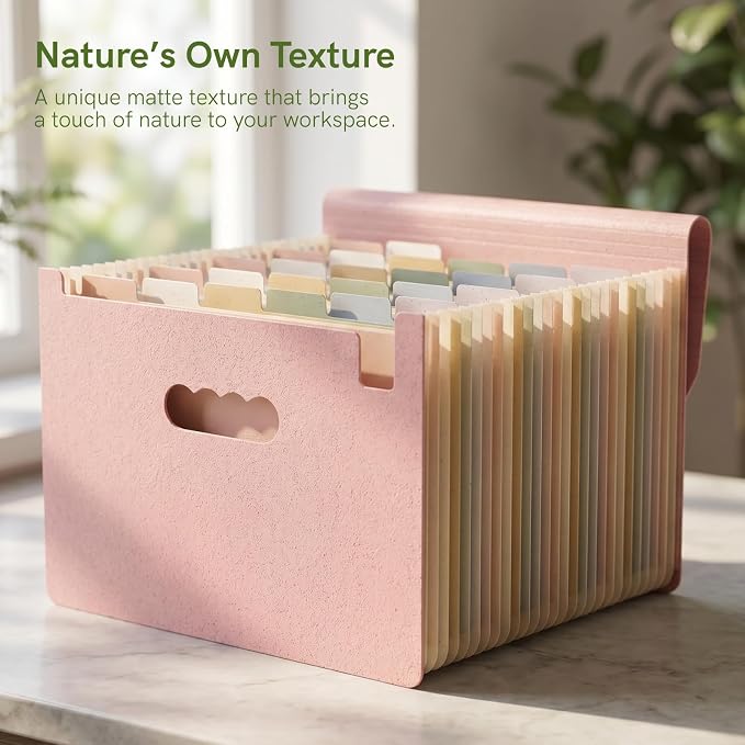ABC life 26 Pockets Accordion File Organizer, High Capacity Expanding File - Image 3