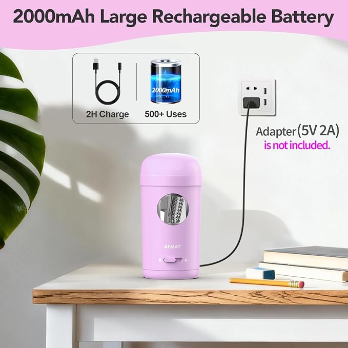 AFMAT Electric Pencil Sharpener, Fully Automatic Pencil Sharpener - Image 4