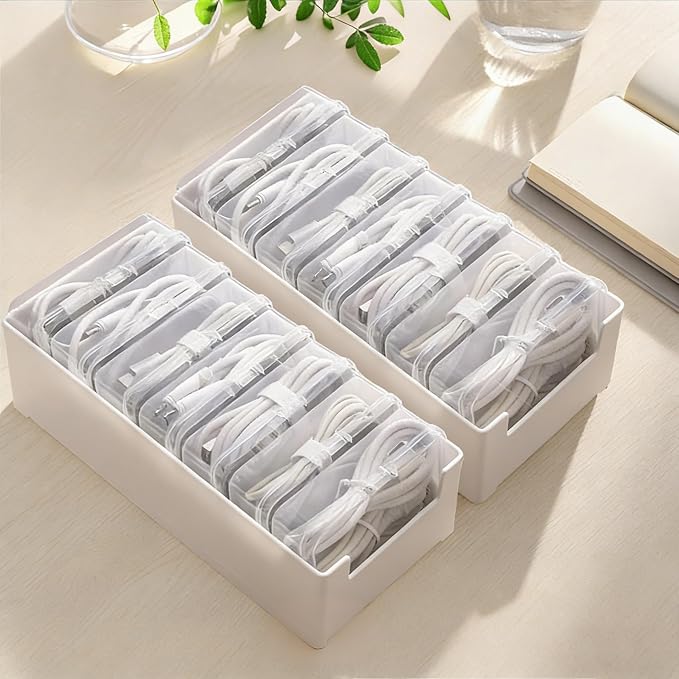 RayHenry 2 PCS Cable Organizer Box by RayHenry