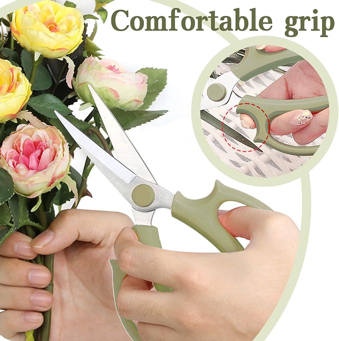 3Pcs Garden Flower Scissor, Floral Scissors Pruning Shears, Stainless Steel - Image 3