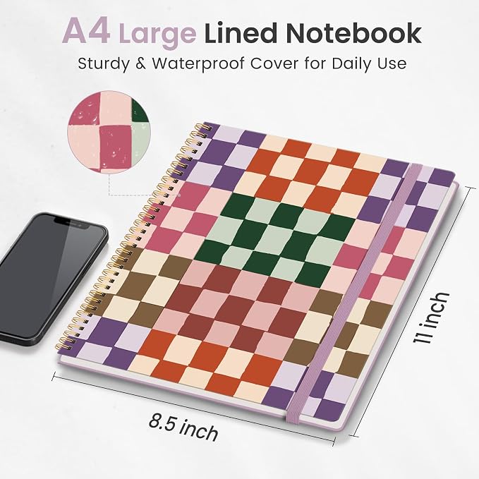 Taja Large Spiral Lined Journal - Image 2