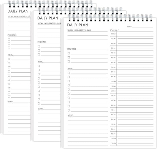3 Pcs 24 Hour Daily Planner by KAICNPAPER