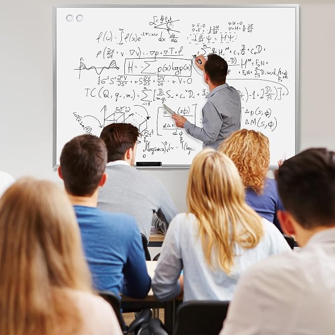 Amazon Basics Large Magnetic Dry Erase Whiteboard, Aluminum Frame, - Image 6