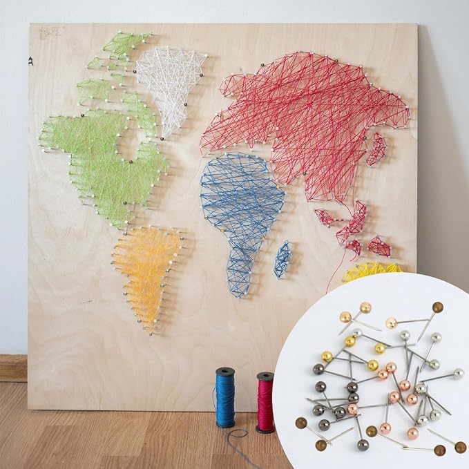 480 Pieces Map Push Pins, Small Round Head Marking Pins, Round Head Push Pin - Image 7