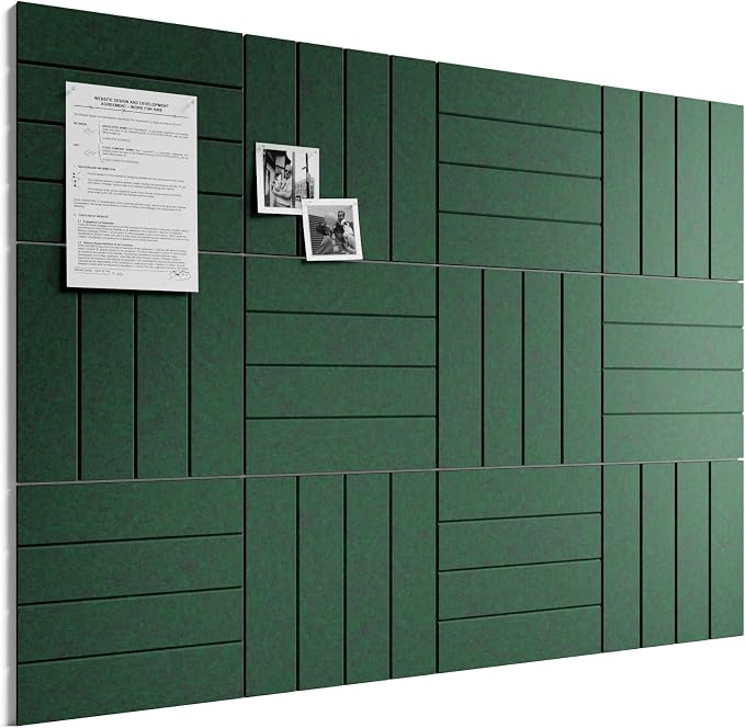 Bumusty Large Cork Board Alternative-48 x 36" Felt Bulletin Board Tiles by BUMUSTY