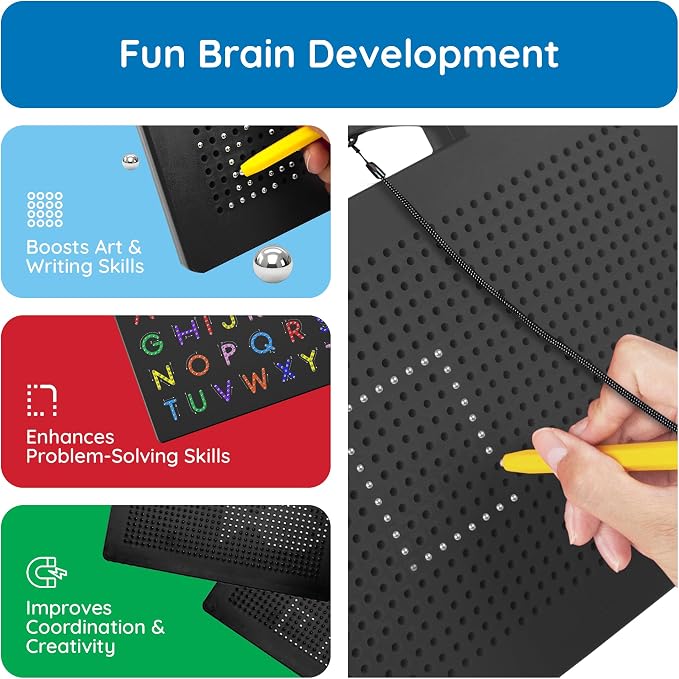 PicassoTiles 4-in-1 Magnetic Drawing Board - Image 5
