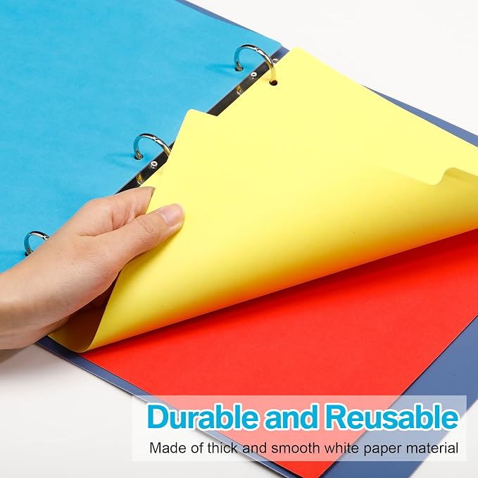 Thenshop 40 Sets/200 Pack Binder Dividers, Letter Size 9 X11.5 Inch 5 Tab - Image 5
