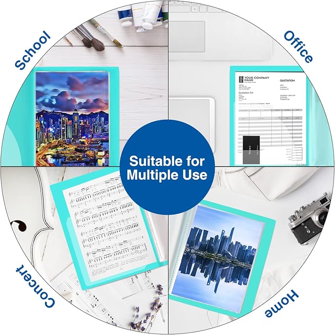 Sooez 30-Pocket Binder with Plastic Sleeves 9x12, Heavy Duty Art Portfolio - Image 7