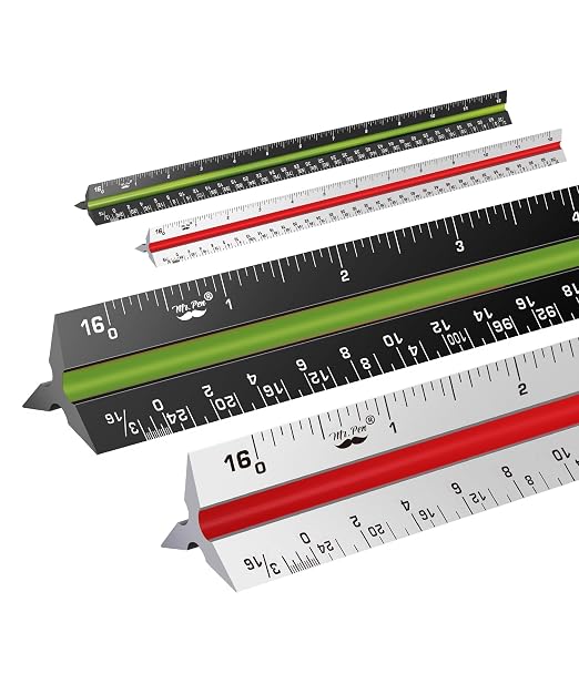 Mr. Pen- Architectural Scale Ruler, 12 Inch, Scale Ruler by MrPen