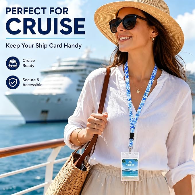 HONSIO 6 Pack Cruise Lanyard for Ship Cards Detachable Starfish Lanyards - Image 5