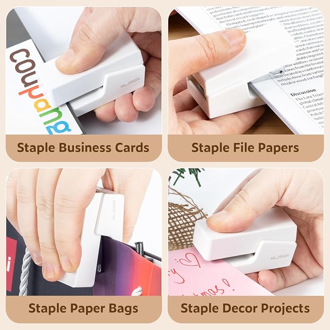 NUSIGN Mini Stapler with 830 Staples, Small Cute Desk Staplers, 25 Sheet - Image 5