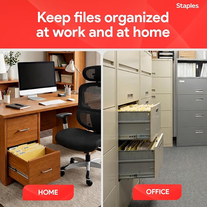 Staples Hanging File Folders, Letter Size, Durable Construction – 25/Box - Image 8