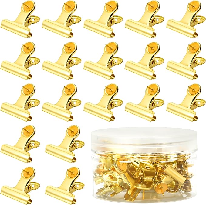 SANNIX 20 Pcs Metal Push Pin Clips 31mm by SANNIX