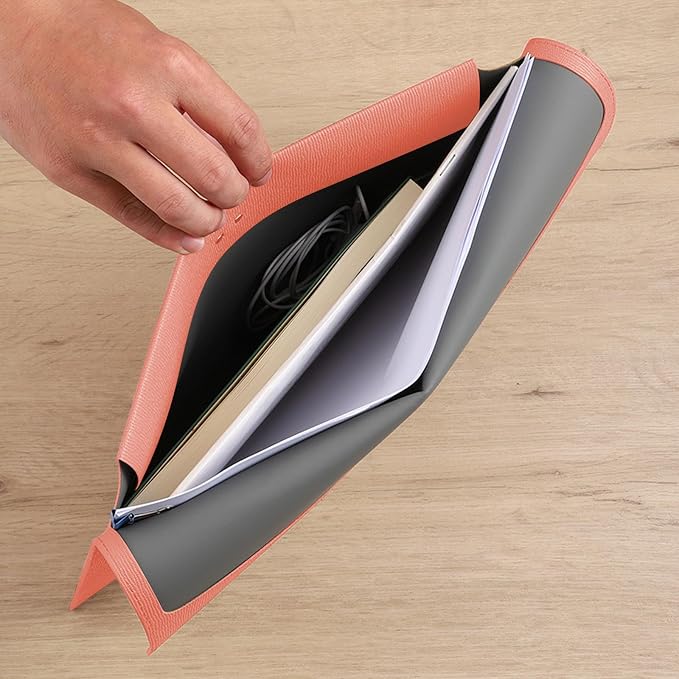 VANRA 1 Piece PU Leather Envelope File Folders A4 Paper Document Filing - Image 5