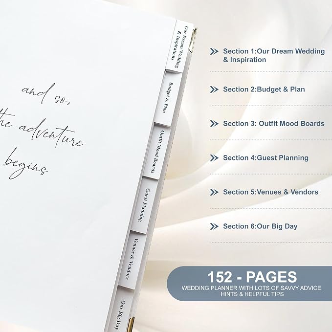 LADY&HOME Wedding Planner Book and Organizer - Image 3