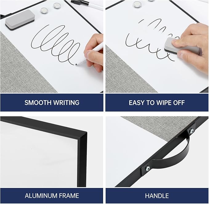 Small White Board Cork-Board Combo - Image 7