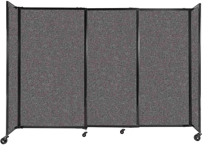 Versare Straightwall Sliding Portable Wall Partition | Freestanding Office by VERSARE