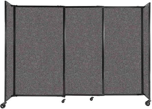 Versare Straightwall Sliding Portable Wall Partition | Freestanding Office by VERSARE