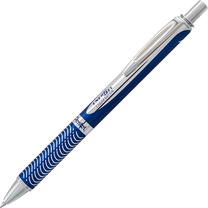Pentel Energel Alloy Retractable Liquid Gel Pen, Medium Line, 1 Pack - Image 2