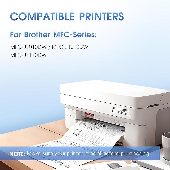 LC401XL Ink Cartridges for Brother LC401XL LC401 Ink High Yield Work for Brother MFC-J1010DW MFC-J1170DW MFC-J1012DW DCP-J1140DW MFC-J1800DW Printer (1 Black 1 Cyan 1 Magenta 1 Yellow, 4 Pack)-DeskLoop Office