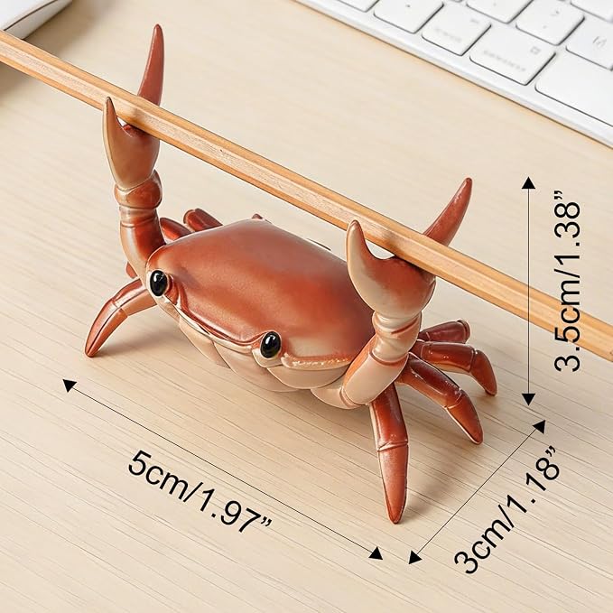 2 Pack Desk Crab Pen Holder, Creative Weightlifting Crab Pencil Stand Holder - Image 3