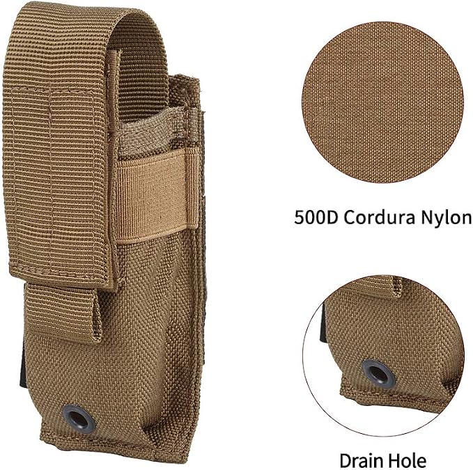 EXCELLENT ELITE SPANKER Molle Single/Double Pistol Mag Pouch Tactical Magazine - Image 3
