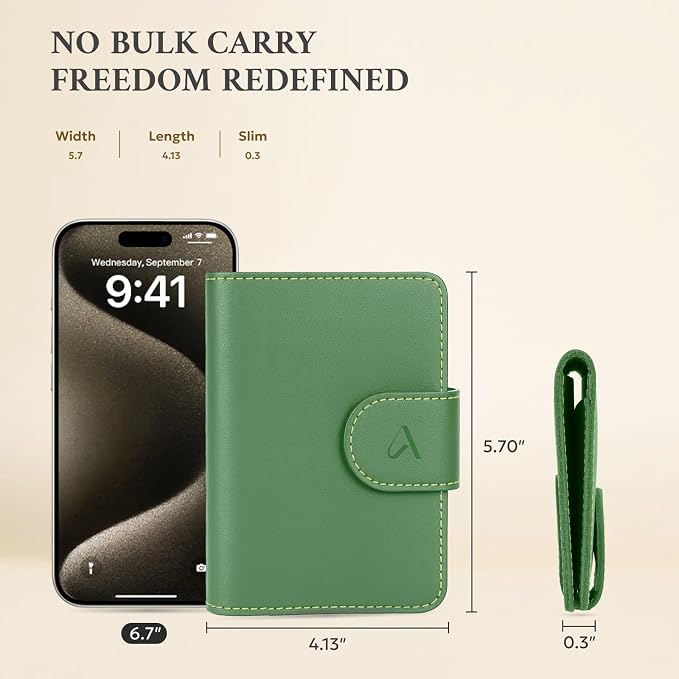 ALLIVE Rfid Passport Holder for Travel Women, Rfid Passport Cover Wallet - Image 5