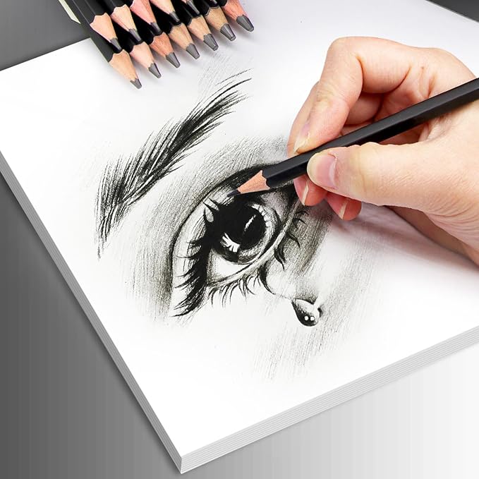 Heshengping Drawing Sketch Pencil Set 14pcs Sketching Pencils 12B 10B 8B 7B 6B - Image 7