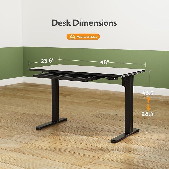 INNOVAR Glass Standing Desk - Image 5