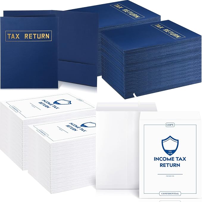 Kosiz 200 Pcs Tax Return Folders Bulk Envelopes by Kosiz