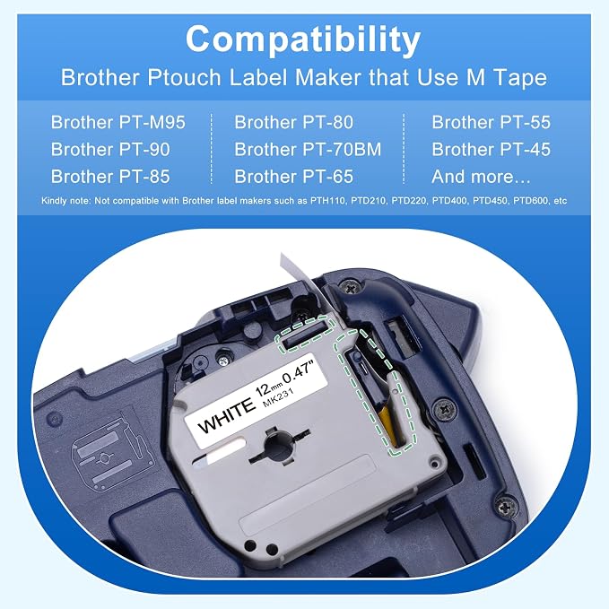 10 Pack Labelife M-K231s Label Tape Replace - Image 2