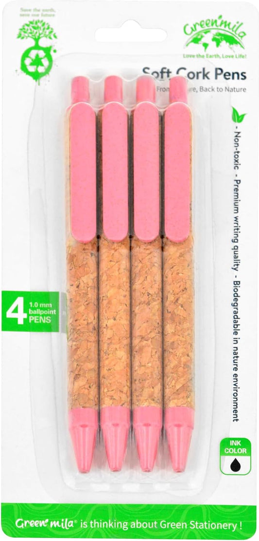 Green Mila Durable Pens, 1.0mm Ballpoint Pens Premium Writing Quality by AKMCorporation