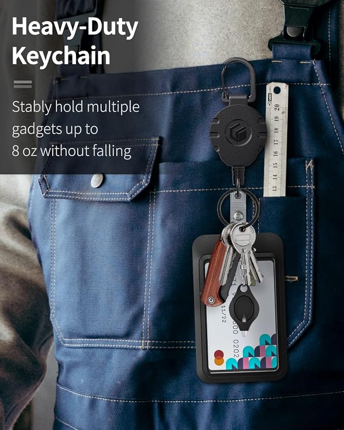 Uniclife 2 Pack Sliding Badge Holder Vertical Plastic Case - Image 6