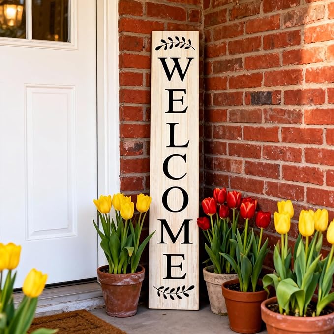 Farmhouse Wooden Merry Christmas Welcome Sign Stand - Image 3