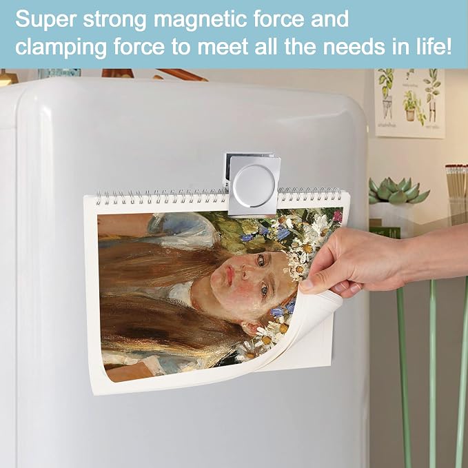 FINDMAG 4 Pack Clip Magnets 2.2 Inch Extra Large Magnetic Clips Heavy Duty - Image 4