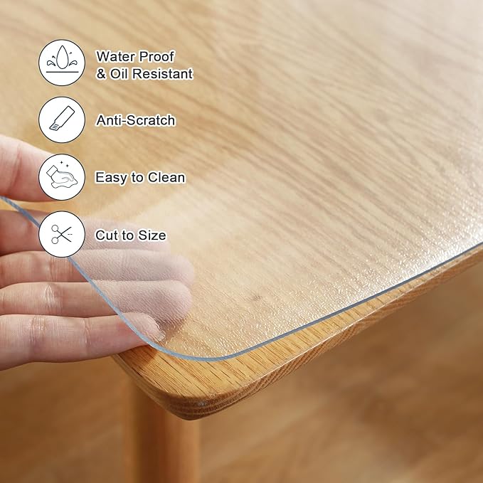 LovePads Frosted Desk Mat 20 x 72 Inch, 1.5mm Thick Frosted Table Protector - Image 3