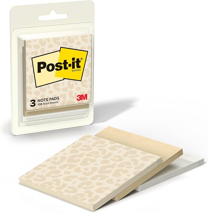Post-it Polished Patterns, 3 x 3 in, 3 Sticky Notes Pads | Spot On Design by Unknown