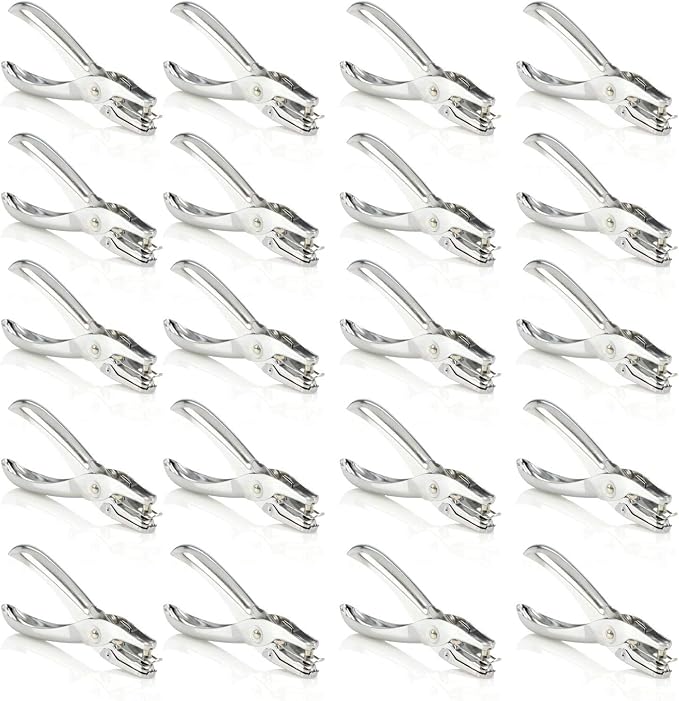 Swingline 1 Hole Punch, Hole Puncher, 5 Sheet Punch Capacity, Chrome 20-Pack by Swingline