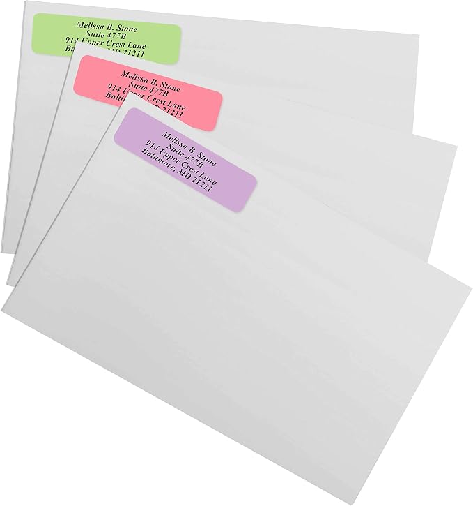 Pastel Rainbow Personalized Return Address Labels Without Dispenser - Image 2