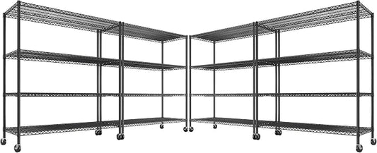 REIBII 55.5''W Heavy Duty Metal Shelves by REIBII