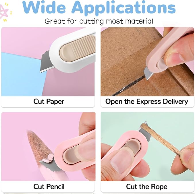 20 PSC Box Cutter, Retractable Box Opener, Package Opener, Easy Slide - Image 3