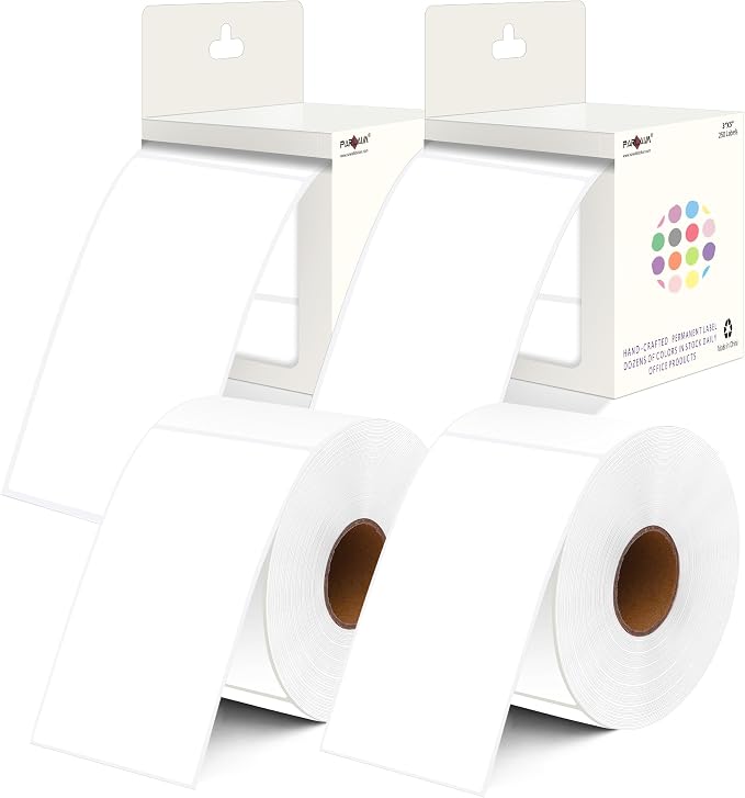 PARLAIM 3x5 inch Rectangle Color Code Stickers by PARLAIM