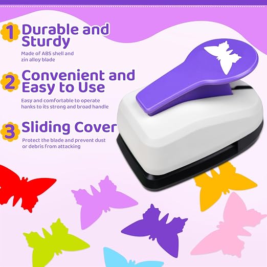Butterfly Punch 2 Inch, Butterfly Craft Puncher - Image 3
