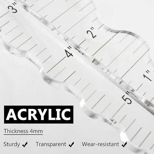 Acrylic Paper Tearing Ruler Craft Ruler - Image 4