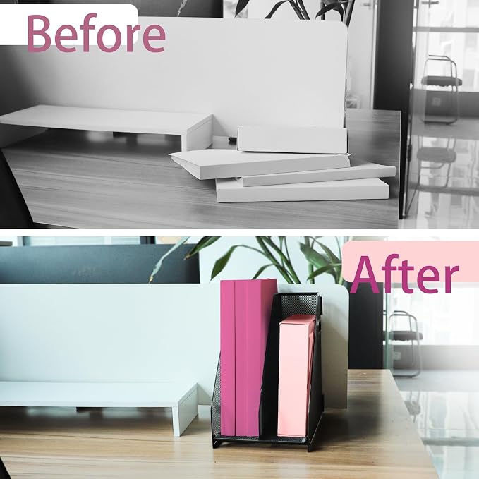 Desk Organizers, Metal Magazine File Holder - Image 5